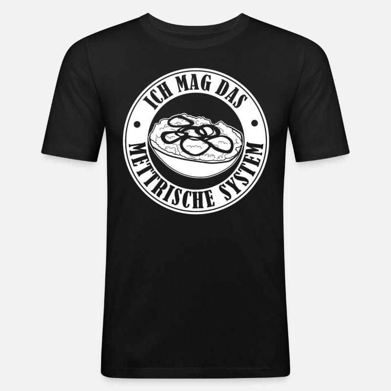 Mettbrötchen Hackfleisch Mettigel Mett - Männer Slim Fit T-Shirt - Schwarz