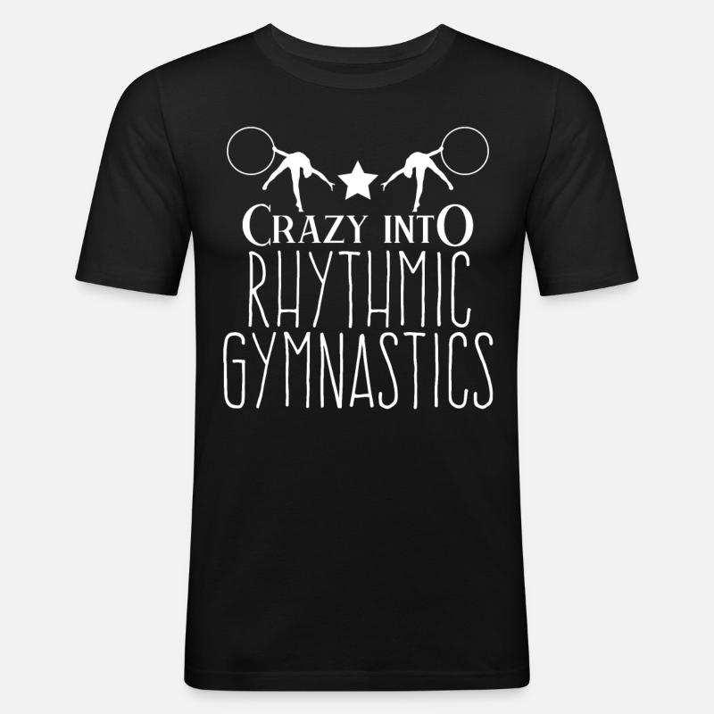 Rhythmic Gymnastics RSG Turnen - Männer Slim Fit T-Shirt - Schwarz