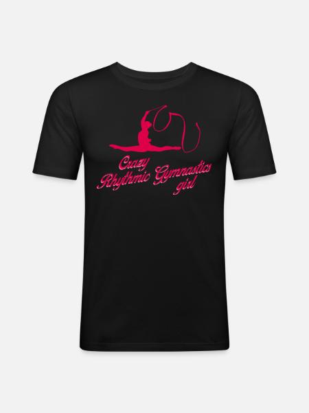 RSG Turnen Rhythmic Gymnastics - Men's Slim Fit T-Shirt - black