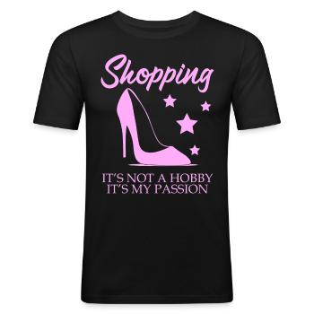 Chaussures d’achat Talons hauts - T-shirt près du corps Homme - noir - Devant - Nik (191cm)