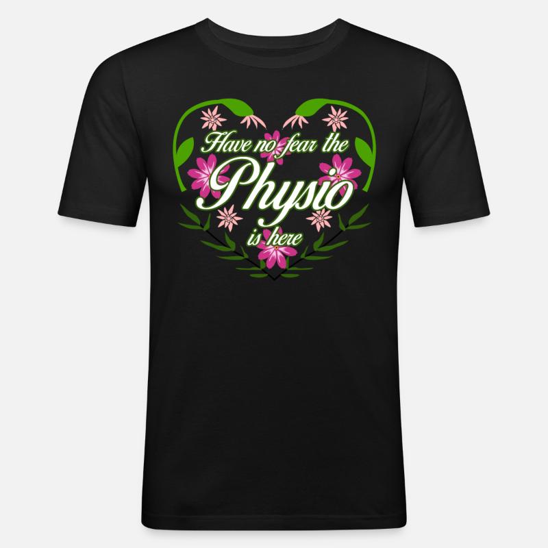 Physio Physiotherapeut Physiotherapie - Männer Slim Fit T-Shirt - Schwarz