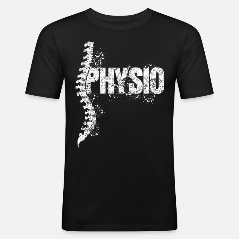 Physiotherapeut Physio - Männer Slim Fit T-Shirt - Schwarz