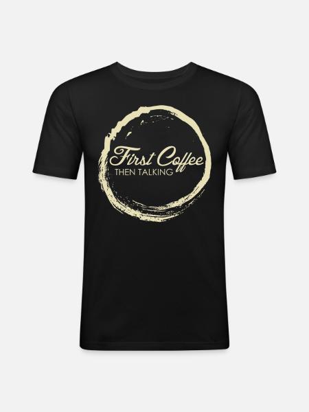 Coffee Drinker Office Coffee Lovers - Men's Slim Fit T-Shirt - black