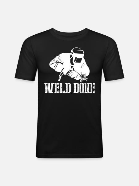 Welder weld seam welding - Men's Slim Fit T-Shirt - black