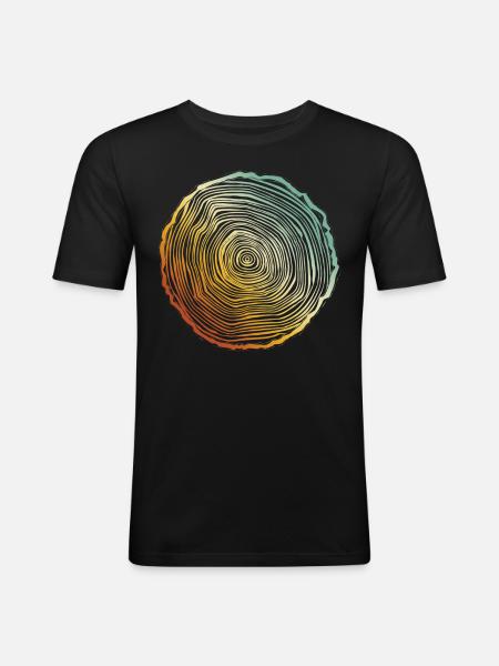 Bûcherons Bûcherons Bûcherons Charpentiers - T-shirt près du corps Homme - noir