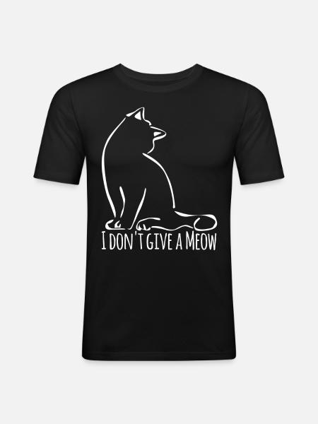 Domestic Cat - Men's Slim Fit T-Shirt - black
