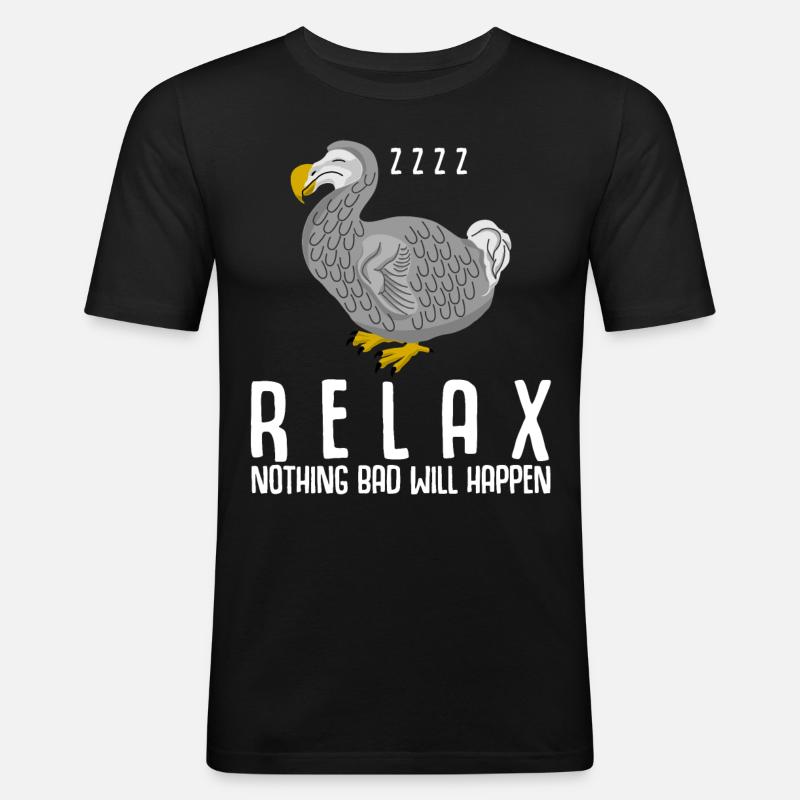 Dodo sleeps dodos - Men's Slim Fit T-Shirt - black