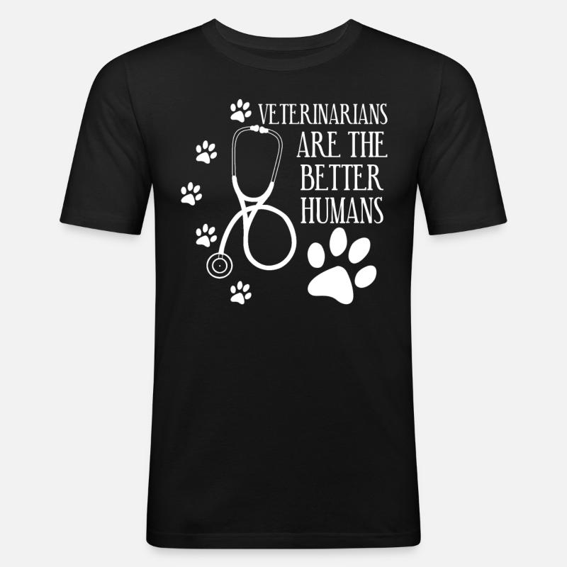 Veterinarian Veterinary Veterinary Practice - Men's Slim Fit T-Shirt - black