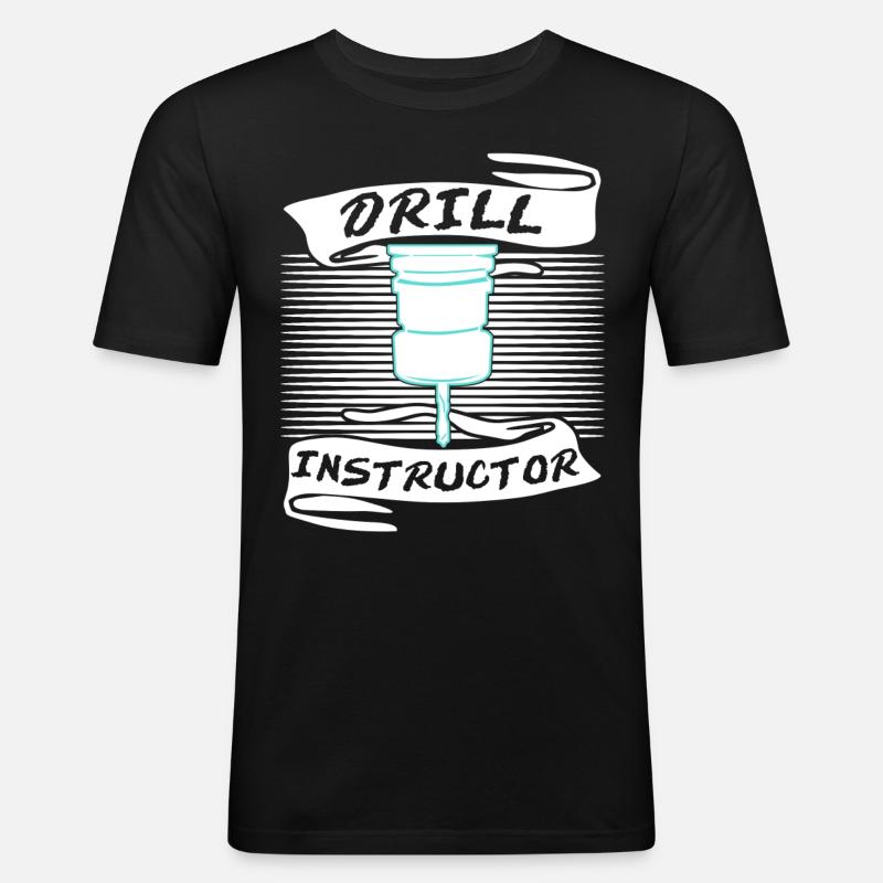 Chipper drill drill - Men's Slim Fit T-Shirt - black