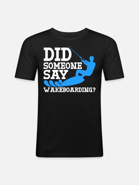 Wakeboard Wakeboarder Wakeboarding - Men's Slim Fit T-Shirt - black
