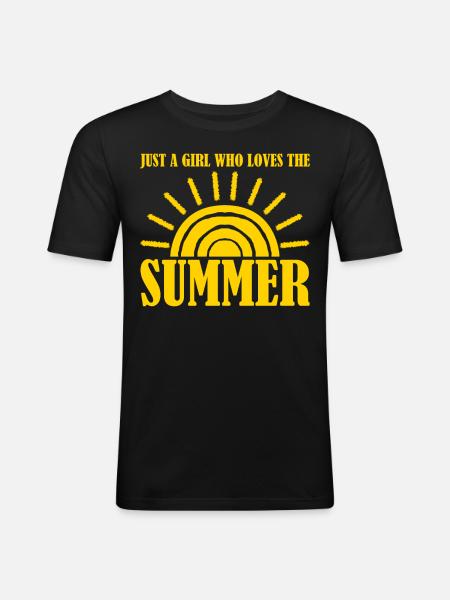 Summer Party - Men's Slim Fit T-Shirt - black