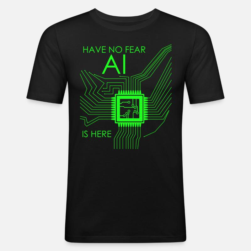 Artifical Intelligence Programmer - Men's Slim Fit T-Shirt - black