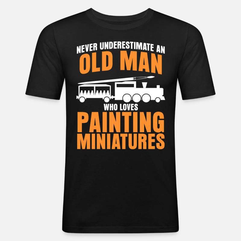 Modellbauer Eisenbahn Modellbau - T-shirt près du corps Homme - noir
