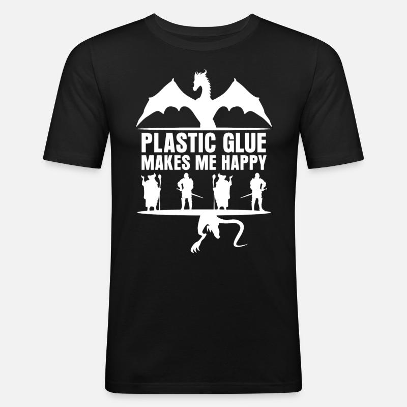 Modellbau Tabletop Modellbauer - Männer Slim Fit T-Shirt - Schwarz