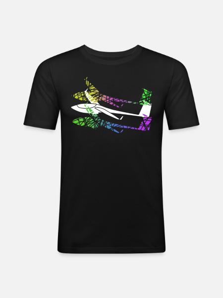 Glider Glider Gliding - Men's Slim Fit T-Shirt - black