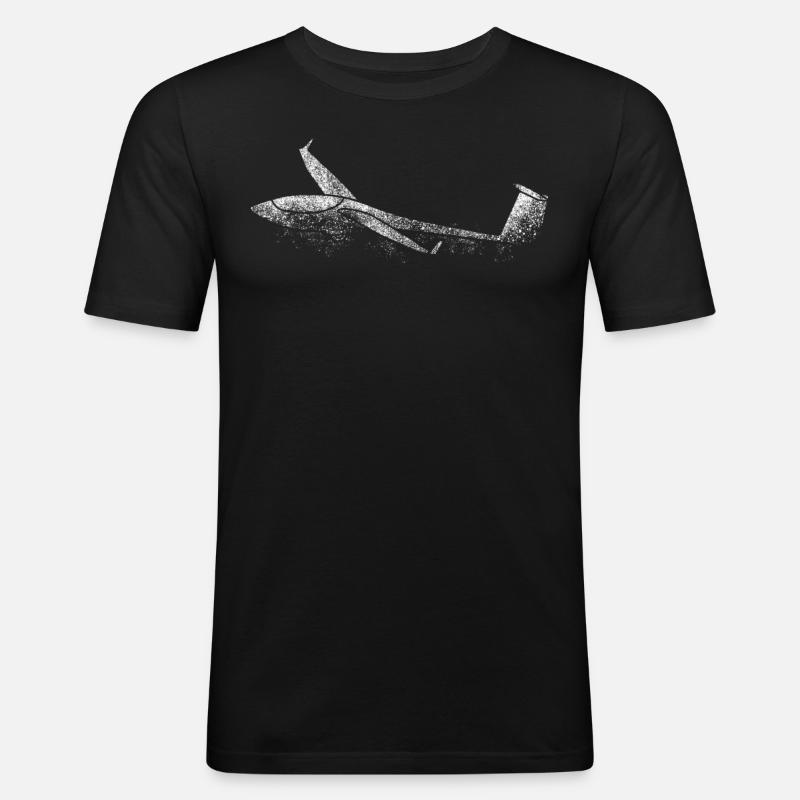 Glider Outline Glider - Men's Slim Fit T-Shirt - black