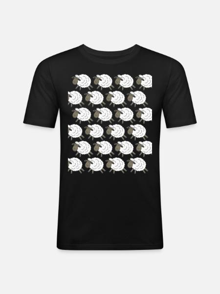 Sheep Sheep - Men's Slim Fit T-Shirt - black
