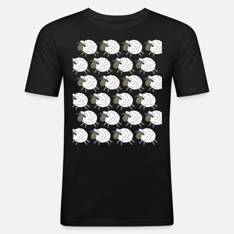 Sheep Sheep - Men's Slim Fit T-Shirt - black