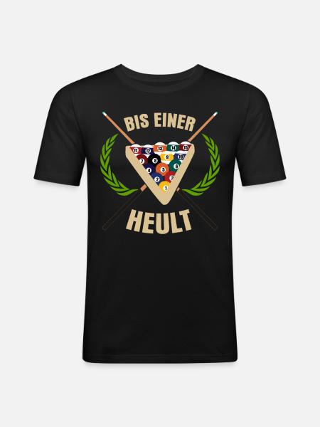 Billiards Pool Billiards Billiards Player - Men's Slim Fit T-Shirt - black