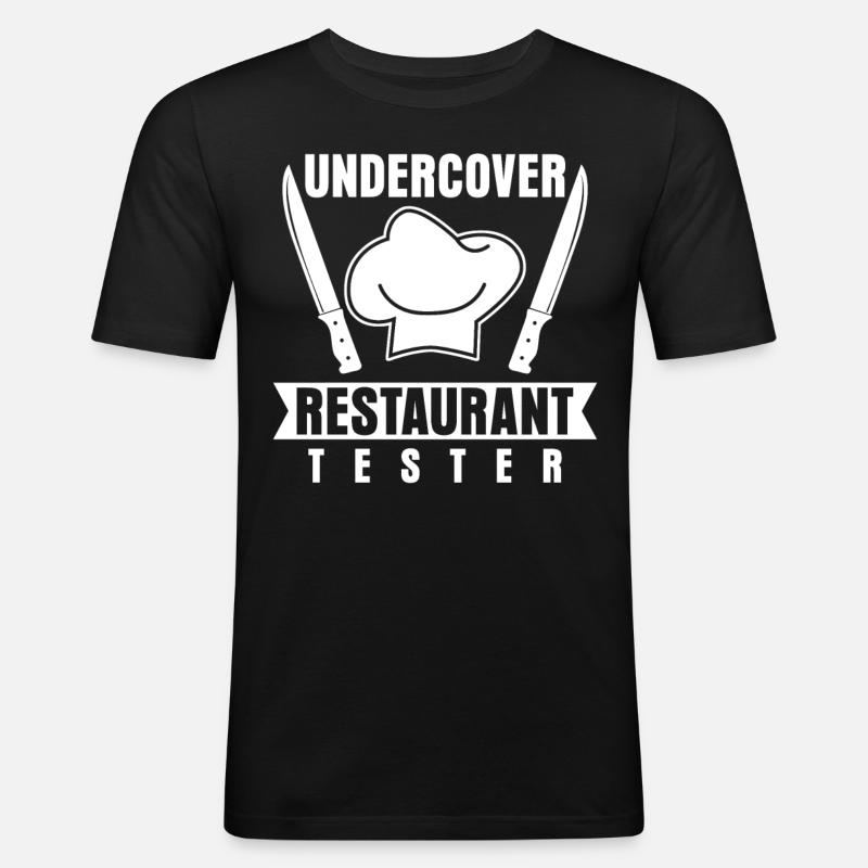 Restaurant tester Restaurant Essen - Men's Slim Fit T-Shirt - black