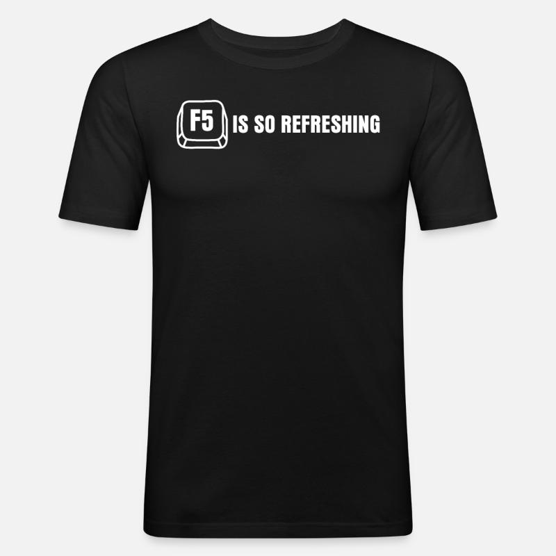 Programmierer Informatiker Admin - Männer Slim Fit T-Shirt - Schwarz