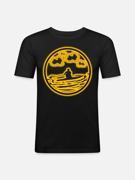Rowers Rowing Rowing Rowing Boat - Men's Slim Fit T-Shirt - black