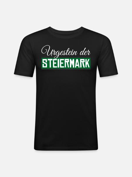 Steiermark - Männer Slim Fit T-Shirt - Schwarz