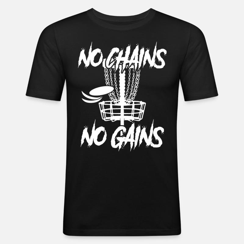 Disc golf Frisbee Discgolf - Men's Slim Fit T-Shirt - black