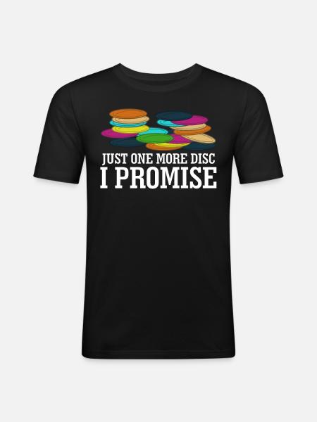 Disc golf Frisbees Discgolf Frisbee - Men's Slim Fit T-Shirt - black