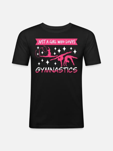 Rhythmic gymnastics RSG Gymnastics - Men's Slim Fit T-Shirt - black