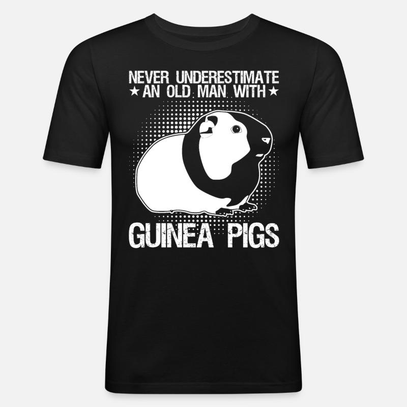 Cochon d’Inde Cochons d’Inde - T-shirt près du corps Homme - noir