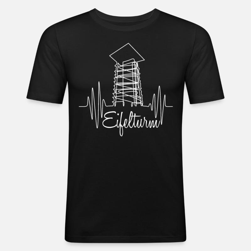 Eifel Aussichtsturm Wandern Eifler - Männer Slim Fit T-Shirt - Schwarz