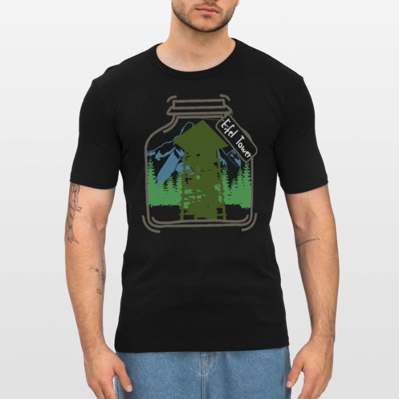 Eifel Eifel Eifel Lookout Tower Men's Slim Fit T-Shirt