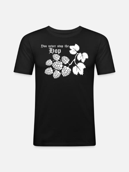 Beer Hops Beer Brewer Brewery - Men's Slim Fit T-Shirt - black