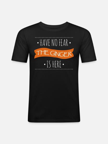 Redhead Red Hair Redhead - Men's Slim Fit T-Shirt - black