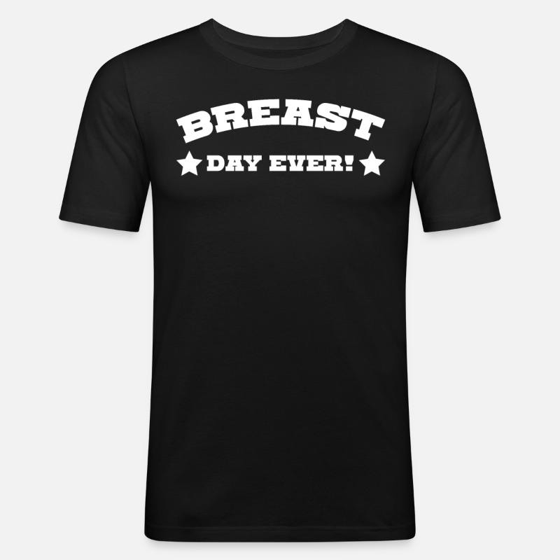Brüste Titten Brust - Männer Slim Fit T-Shirt - Schwarz