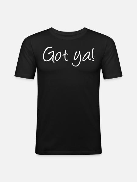 seins poitrine seins - T-shirt près du corps Homme - noir