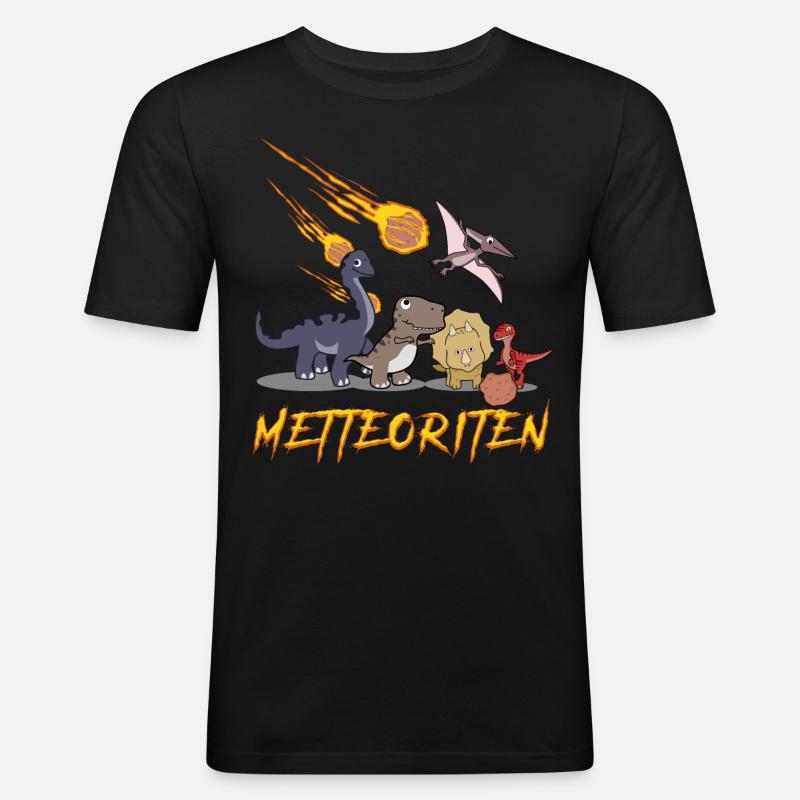 Mettbällchen Hackfleisch Mett Hack - Männer Slim Fit T-Shirt - Schwarz