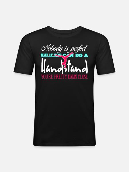 Handstand - Men's Slim Fit T-Shirt - black