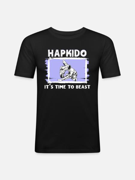 Hapkido Fighter Trainer Hapkido Dojo - Men's Slim Fit T-Shirt - black