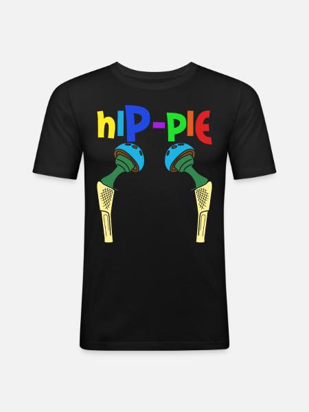 Hip Surgery Hip Implant - Men's Slim Fit T-Shirt - black