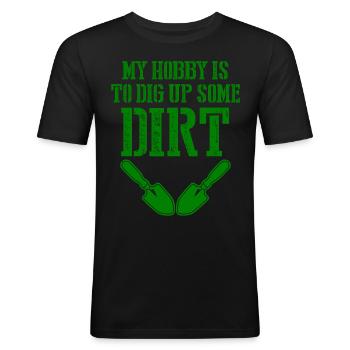 Gardening Landscaping Garden Gardener - Men's Slim Fit T-Shirt - black - Front - Nik (191cm)