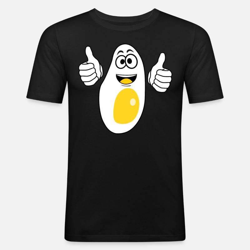 Eggs Fried Egg - Men's Slim Fit T-Shirt - black
