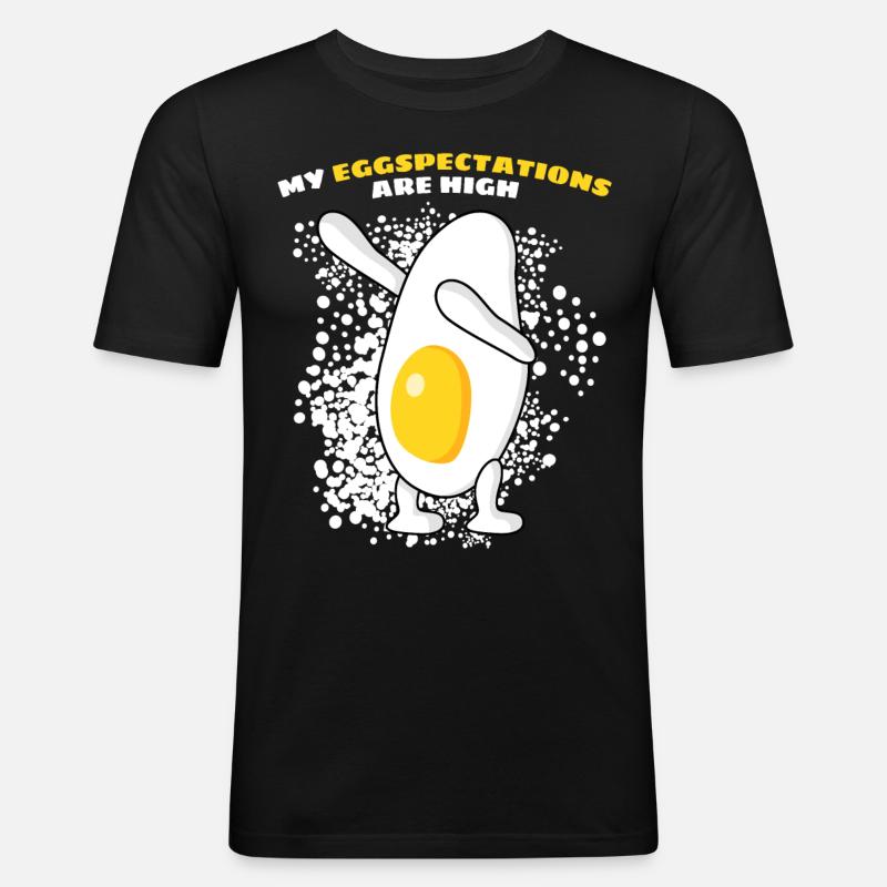 Eggs Fried Egg - Men's Slim Fit T-Shirt - black