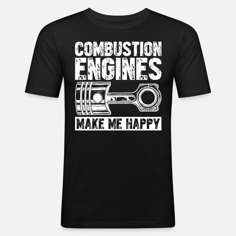 Mechanics Combustion Engine Mechanic - Men's Slim Fit T-Shirt - black