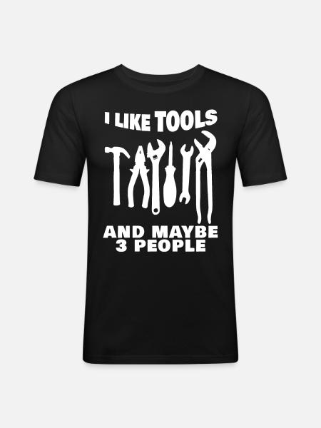 Craftsman Tools DIY Tool - Men's Slim Fit T-Shirt - black