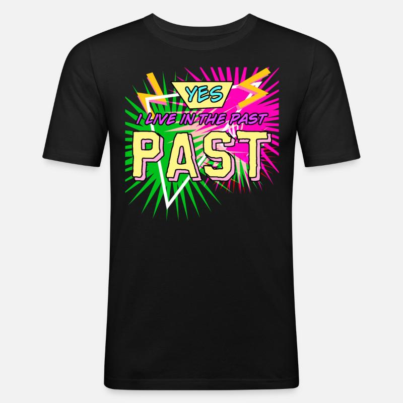 1980 Retro 80s Disco - Männer Slim Fit T-Shirt - Schwarz