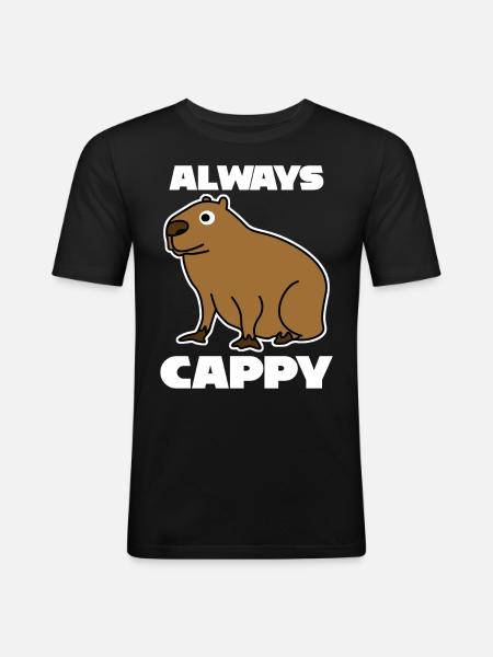 Capybaras Capybara - Men's Slim Fit T-Shirt - black