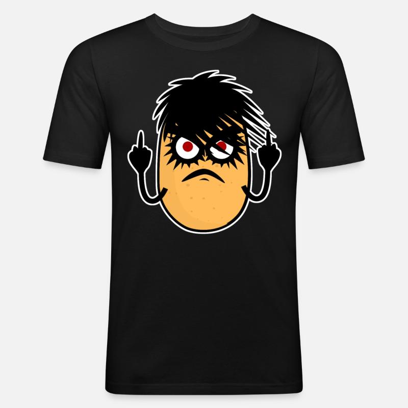 Goth Potato Gothic - Men's Slim Fit T-Shirt - black