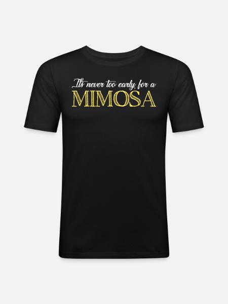 Mimosen Mimosa Brunch - Men's Slim Fit T-Shirt - black